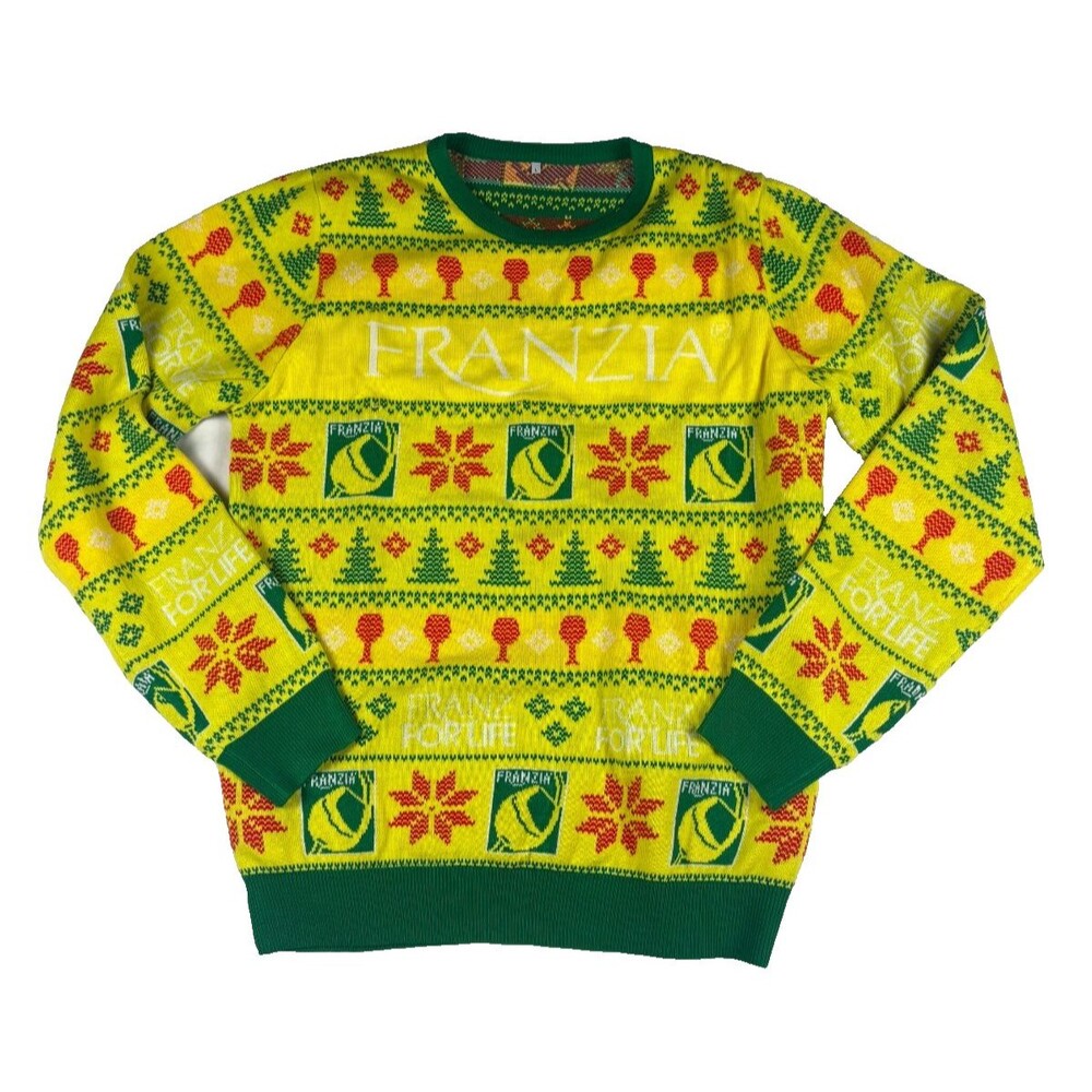 Franzia Light Up Ugly Christmas Sweater LED Box Wine Holiday Adult L 2022